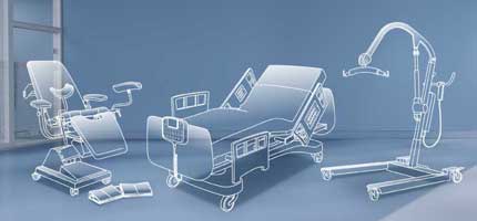 TiMOTION electric linear actuators are used in medical applications such as hospital beds 