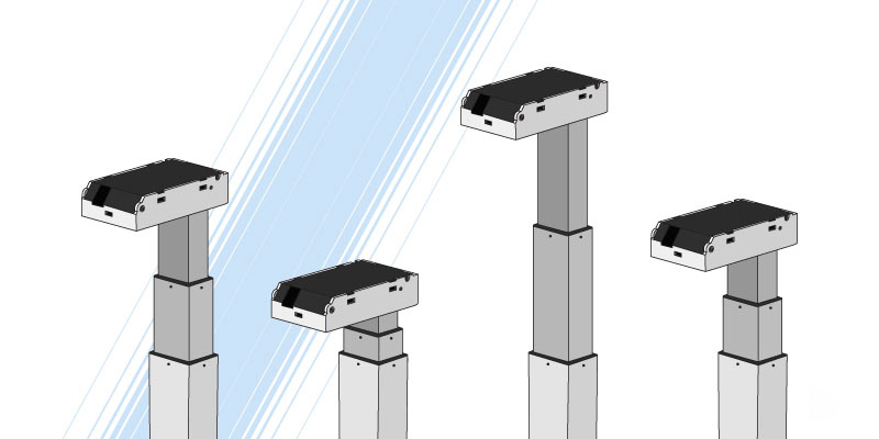 TiMOTION TL10H is an excellent industrial lifting column for laboratories, workstations, kitchens, and offices, 