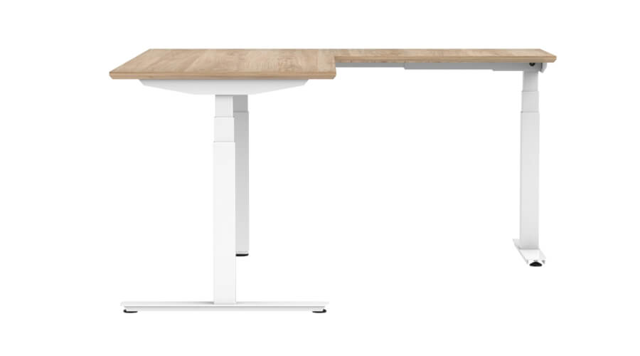 L-Shaped, Three-Leg Height-Adjustable Desk Kits | TEK26 - TiMOTION